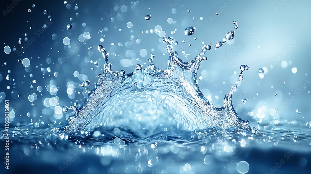Water splash with bokeh background. Water splash with bokeh background.