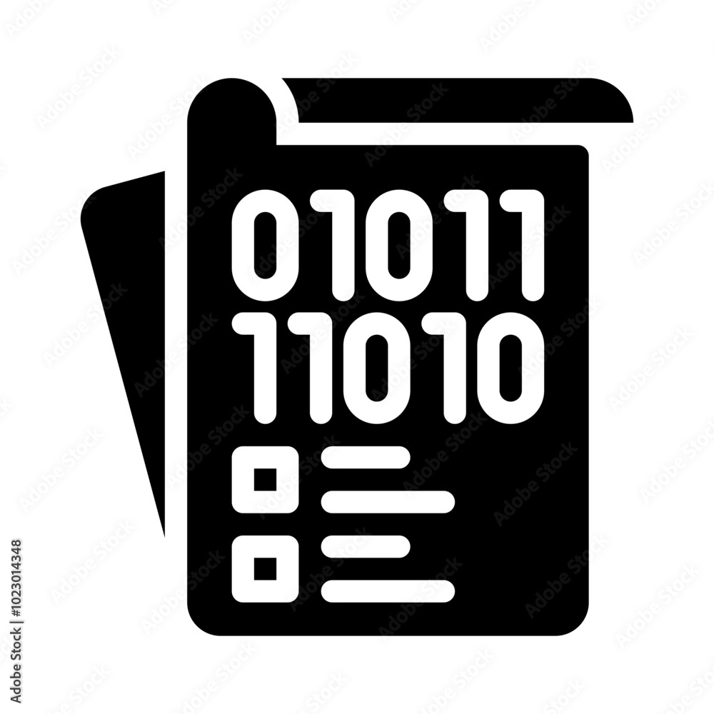Icon Binary With Style Glyph