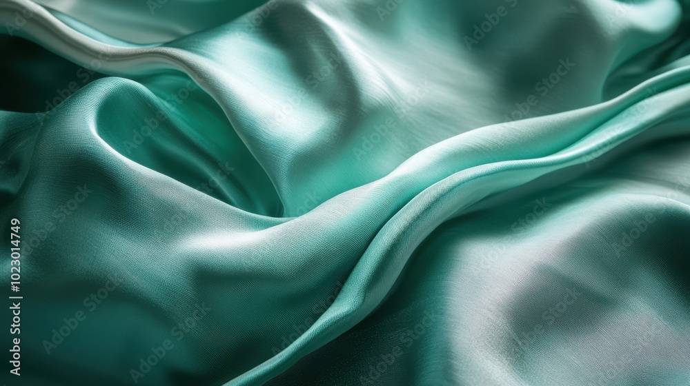 The Smooth Teal Silk Fabric The Smooth Teal Silk Fabric
