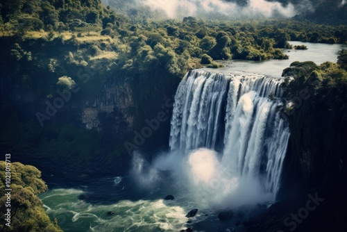 Fototapeta Naklejka Na Ścianę i Meble -  Niangara falls waterfall landscape outdoors.