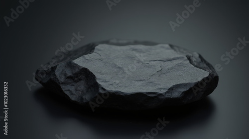 Elegant Dark Smooth Stone Background for Luxury Jewelry Design, Spa, and Zen Theme – Perfect for High-End Branding and Minimalist Aesthetics