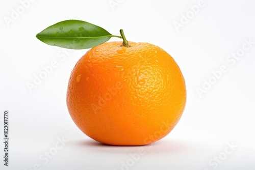 Fresh Clementine on White Background