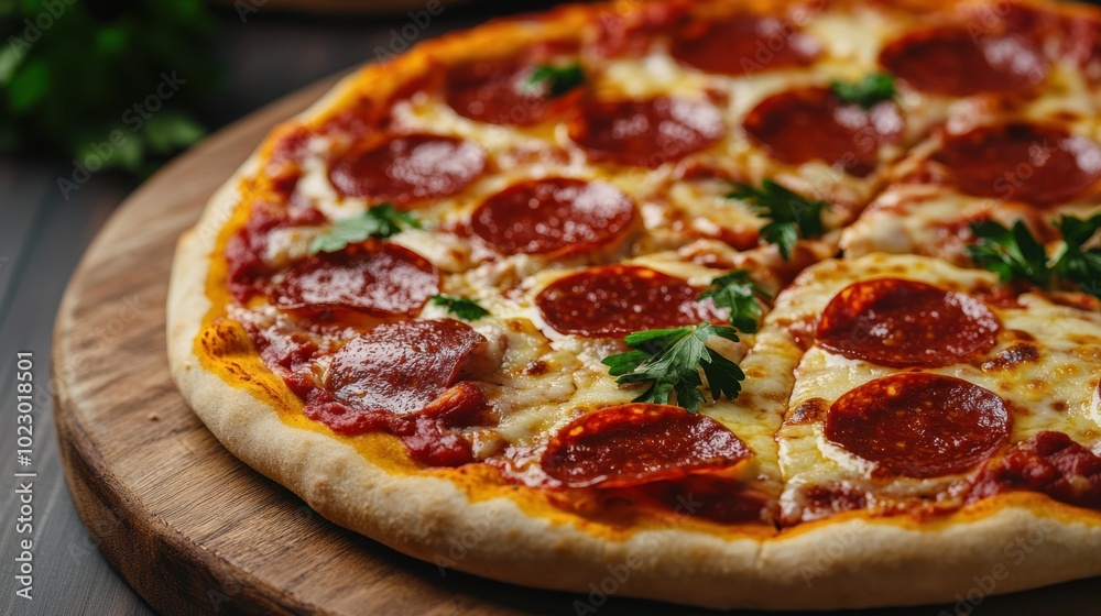 The Pizza with Pepperoni Toppings The Pizza with Pepperoni Toppings