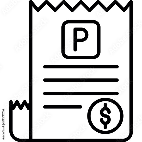 Parking Ticket Icon
