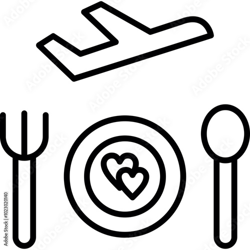 Airport Restaurant Icon