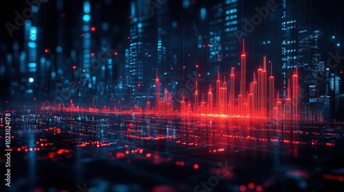 candlestick chart illustrating stock market investment and trading trends set against a sleek modern background that emphasizes financial insights and market movements