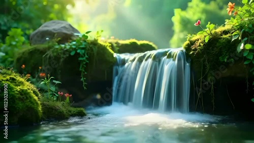 waterfall in the park