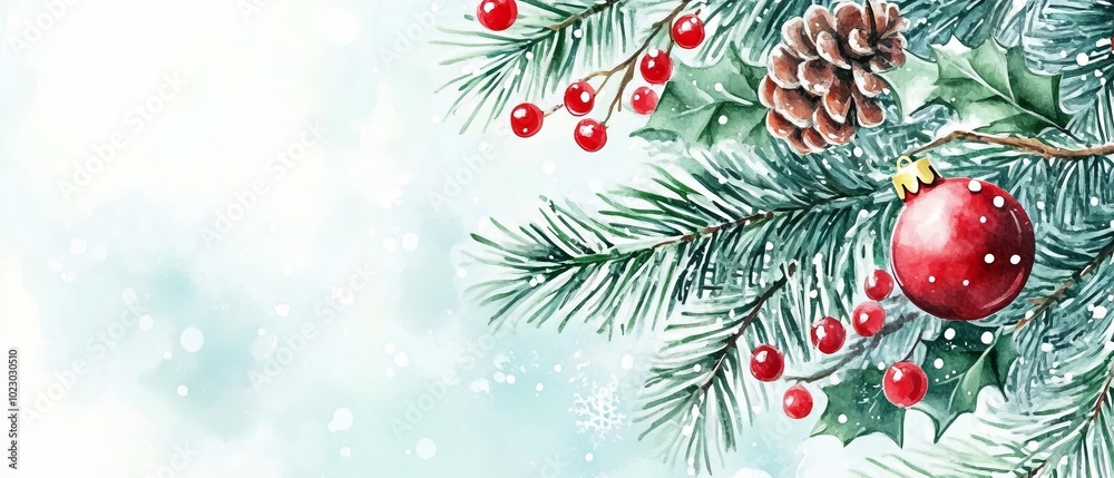 christmas watercolor background christmas watercolor background