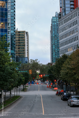 Vancouver downtown early morning streetlife