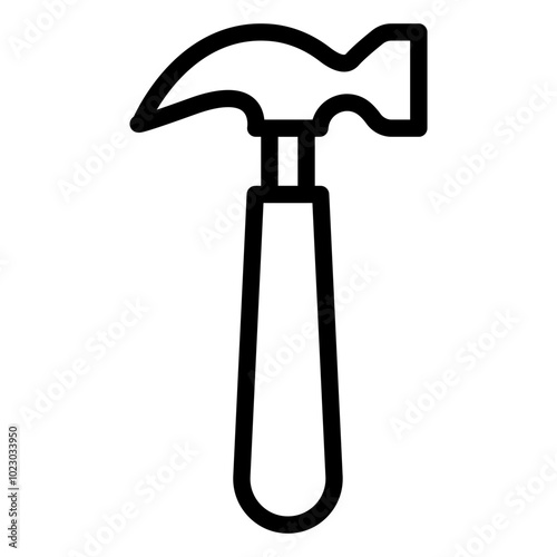 Hammer Vector Design Icon Style