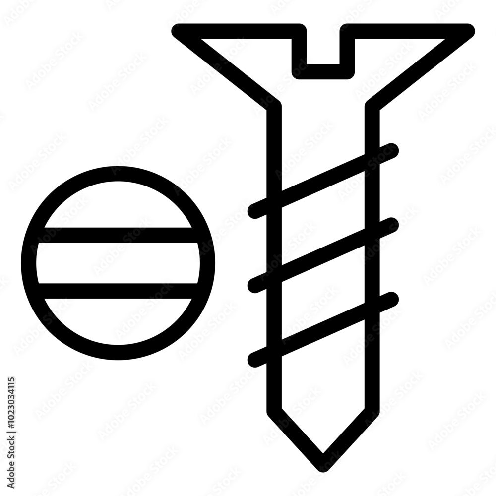 Fastener Vector Design Icon Style Fastener Vector Design Icon Style