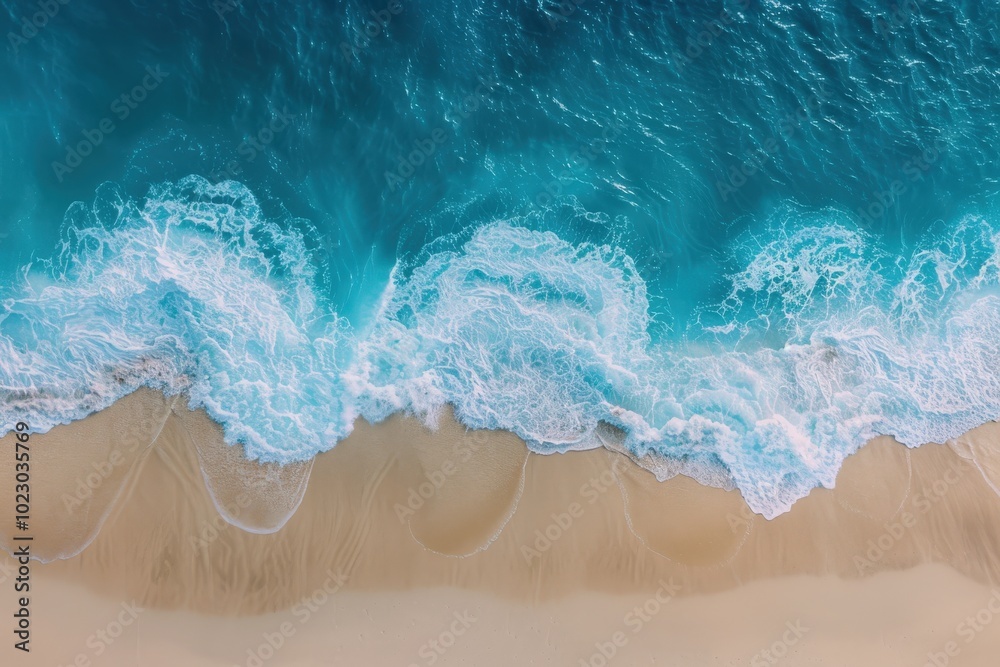 The ocean waves are crashing onto the shore, creating a beautiful, generative ai image The ocean waves are crashing onto the shore, creating a beautiful, generative ai image