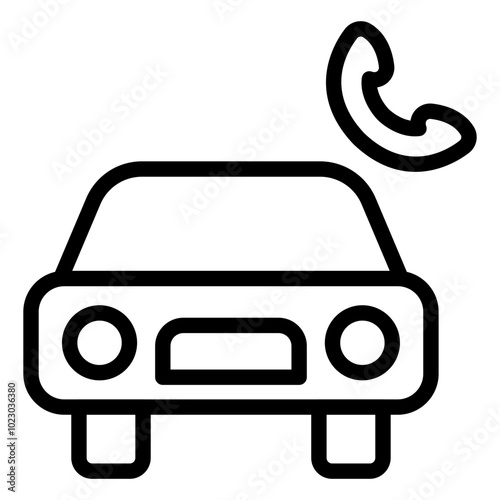 Roadside Assistance Vector Design Icon Style