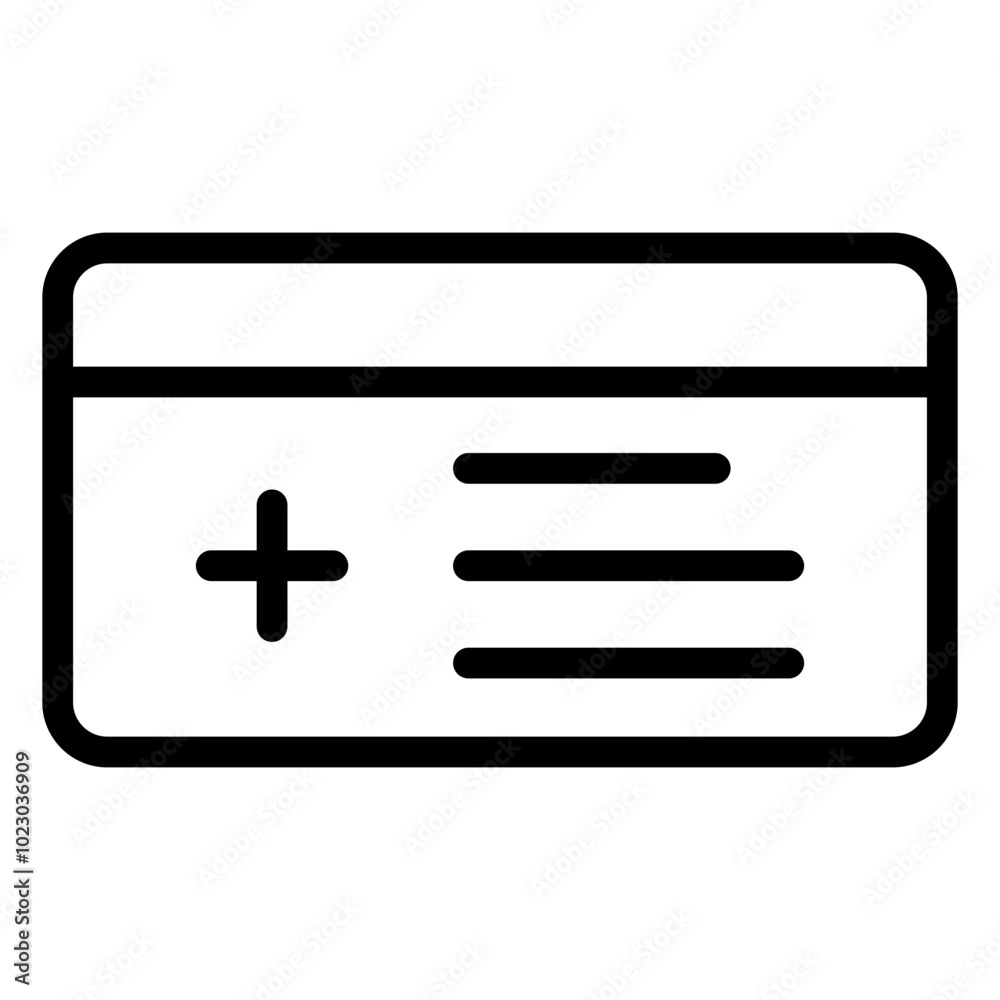 Obraz premium Insurance Card Vector Design Icon Style