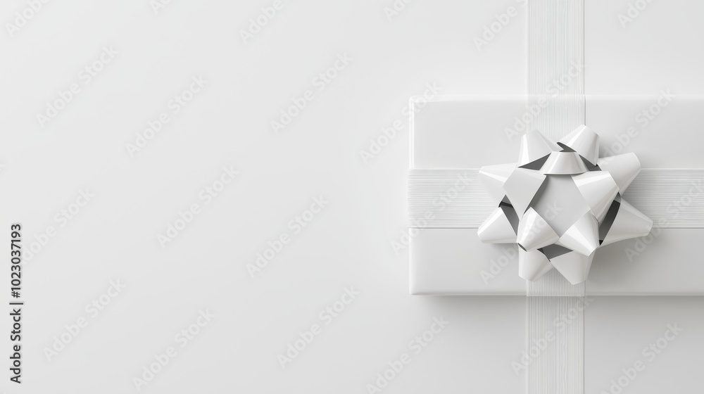 A modern minimalist Christmas bow in matte black, sleek and elegant holiday ribbon for a sophisticated look, isolated on white background A modern minimalist Christmas bow in matte black, sleek and elegant holiday ribbon for a sophisticated look, isolated on white background
