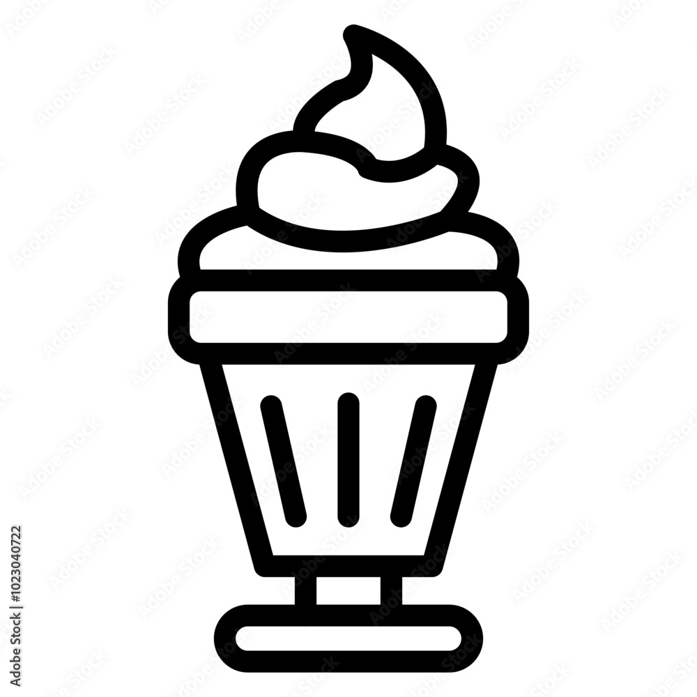 Ice Cream Sundae Vector Design Icon Style Ice Cream Sundae Vector Design Icon Style