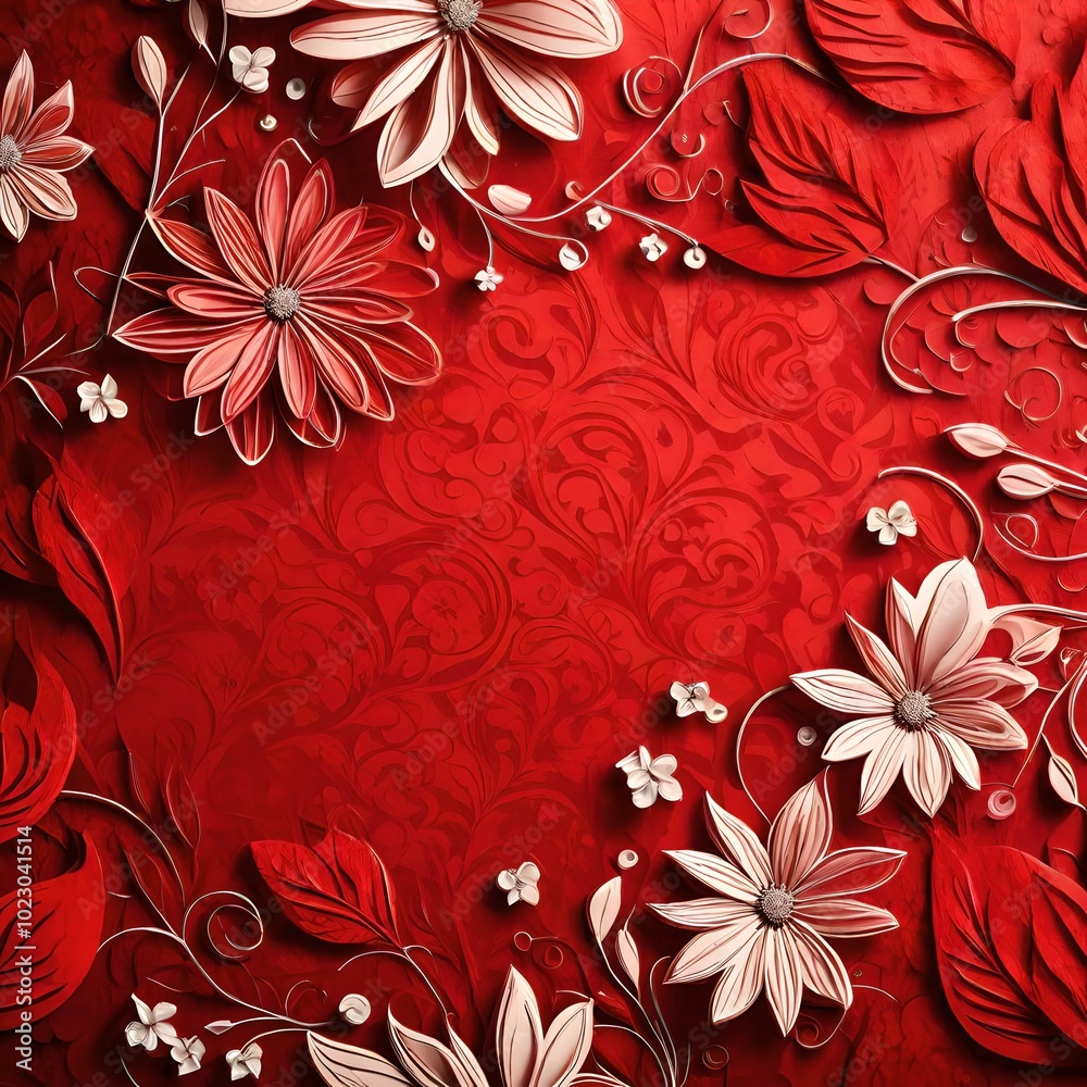 red floral background red floral background
