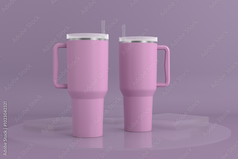 Rambler Travel Mug Hot Jar Drinking Cup Mockup Rambler Travel Mug Hot Jar Drinking Cup Mockup