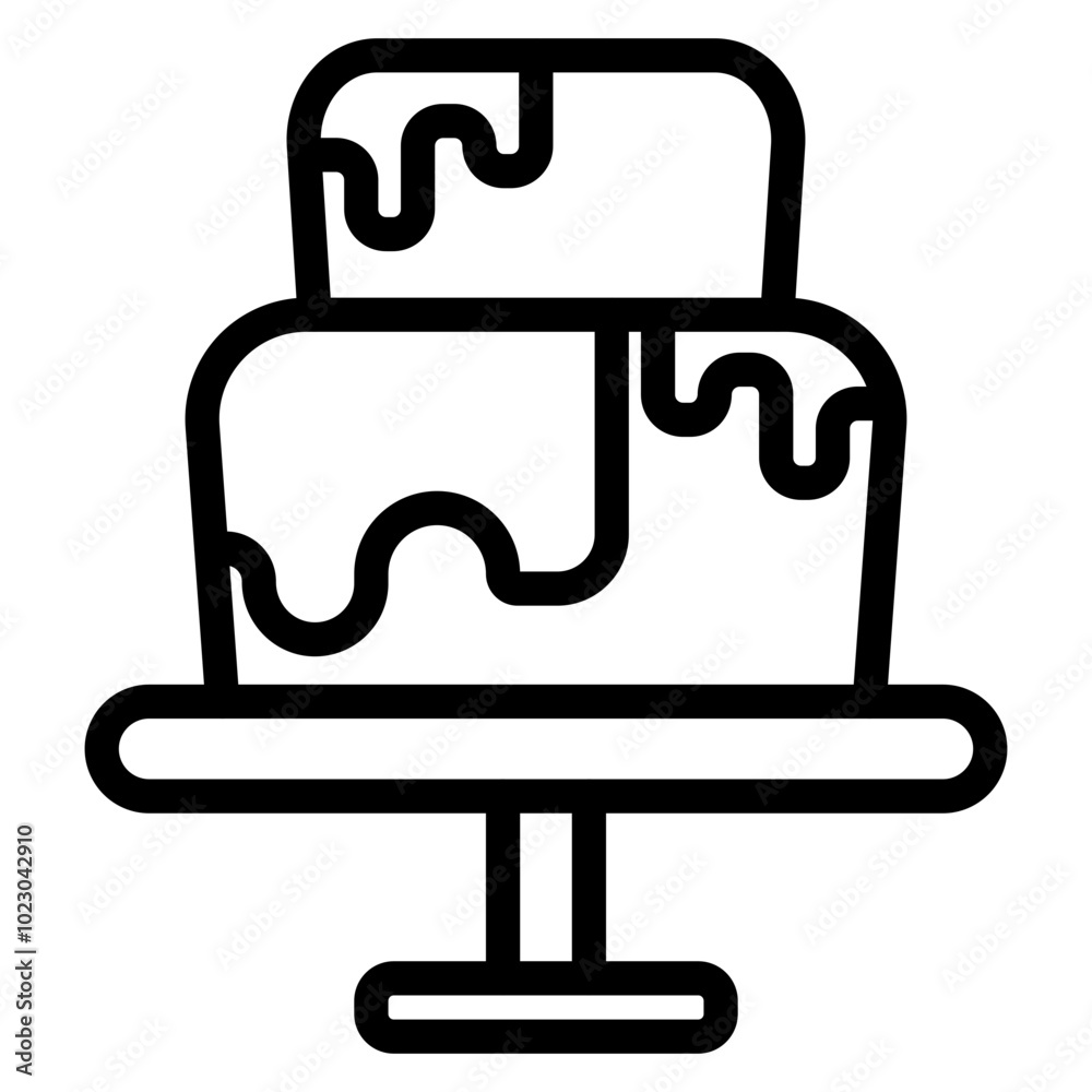 Chocolate Fondue Vector Design Icon Style Chocolate Fondue Vector Design Icon Style