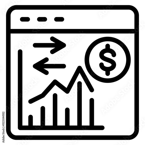 Reverse Stock Split Vector Design Icon Style
