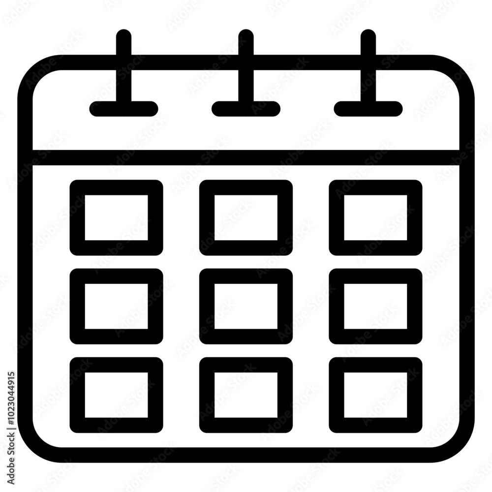 IPO Calendar Vector Design Icon Style IPO Calendar Vector Design Icon Style