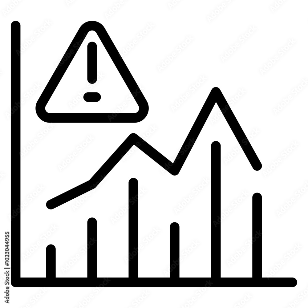 Risk Management Vector Design Icon Style Risk Management Vector Design Icon Style