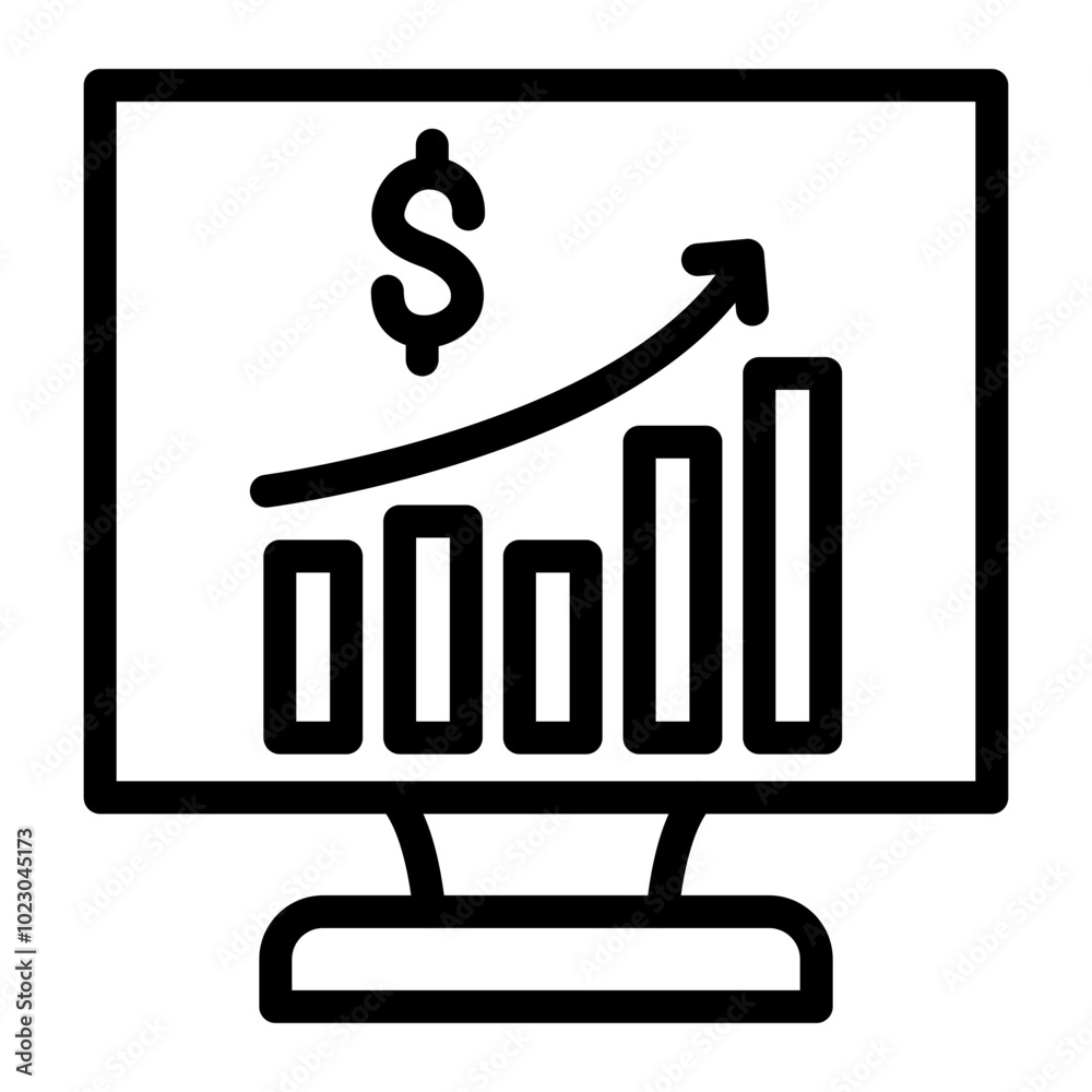 Economic Report Vector Design Icon Style