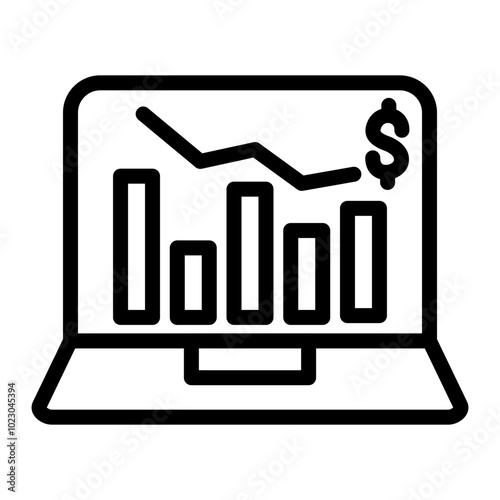 Market Recession Vector Design Icon Style