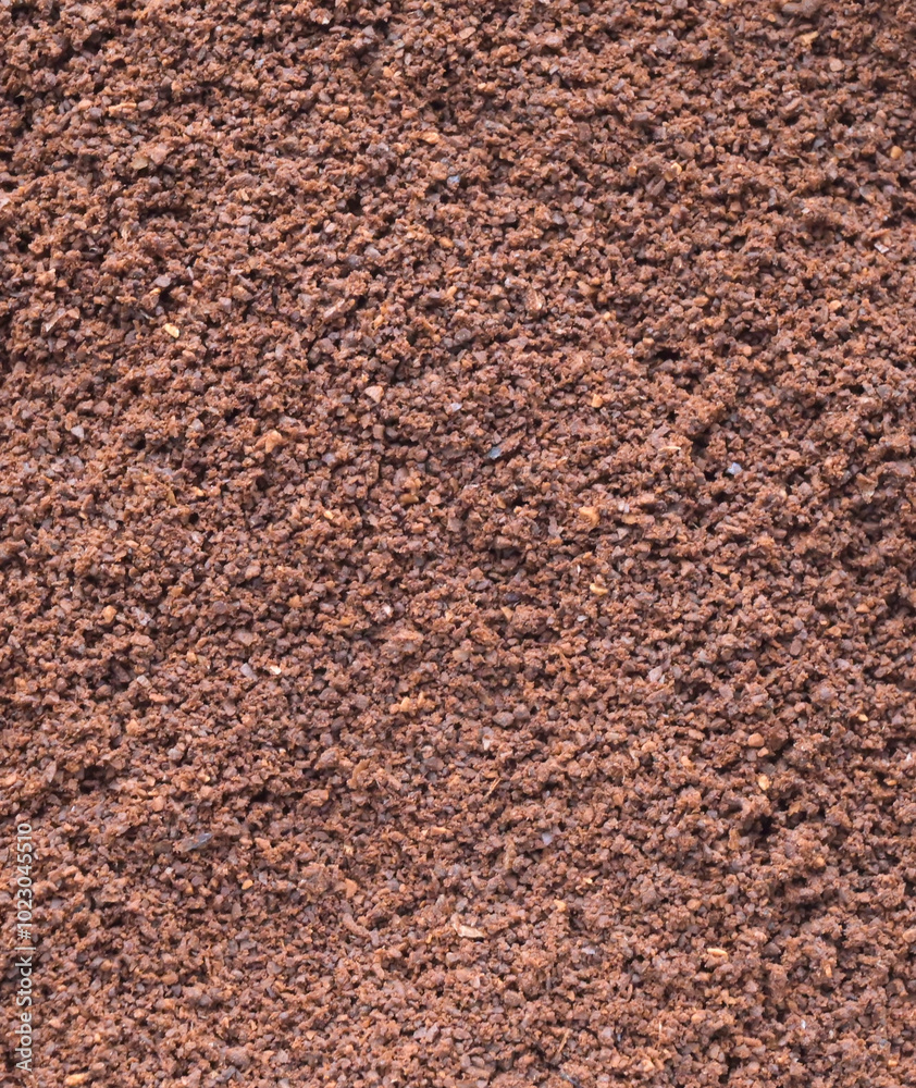 Beautiful close-up of ground coffee Beautiful close-up of ground coffee