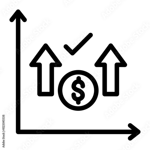 Bid-Ask Spread Vector Design Icon Style