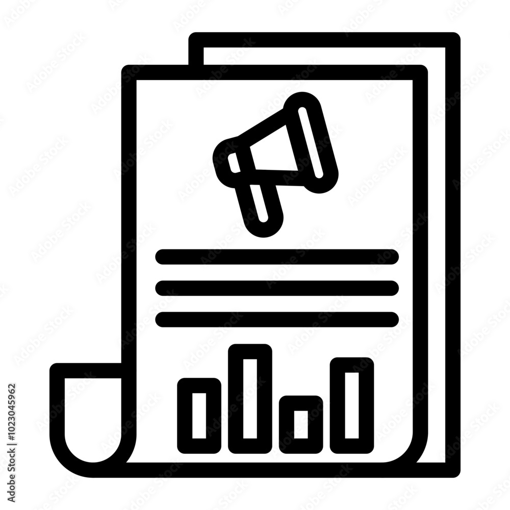 Market Moving Announcements Vector Design Icon Style Market Moving Announcements Vector Design Icon Style