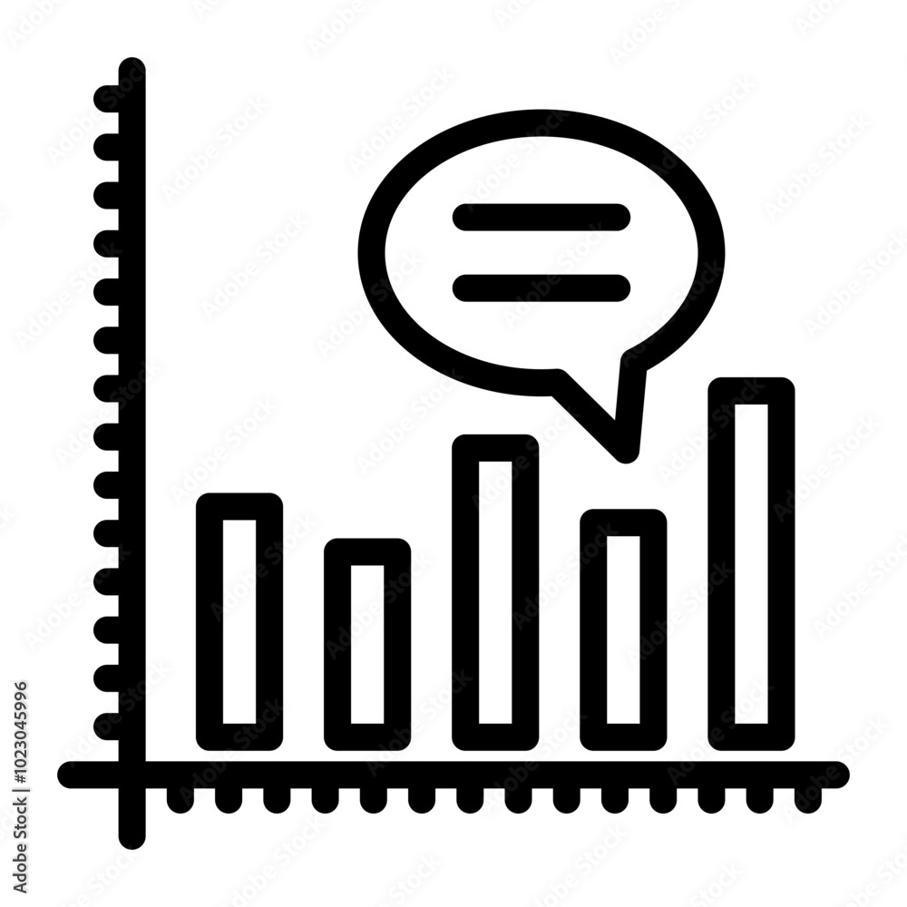 Market Moving Commentary Vector Design Icon Style Market Moving Commentary Vector Design Icon Style
