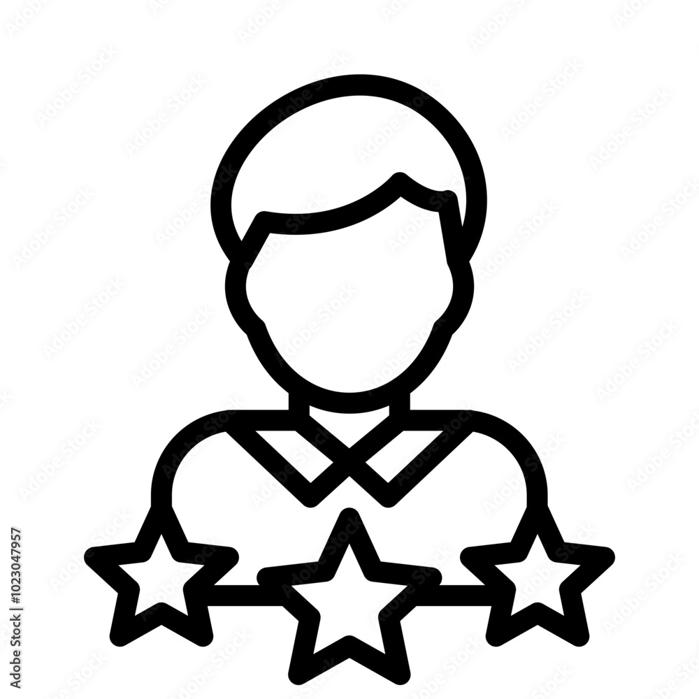 Candidate Portrait Vector Design Icon Style Candidate Portrait Vector Design Icon Style