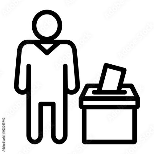 Poll Watcher Vector Design Icon Style