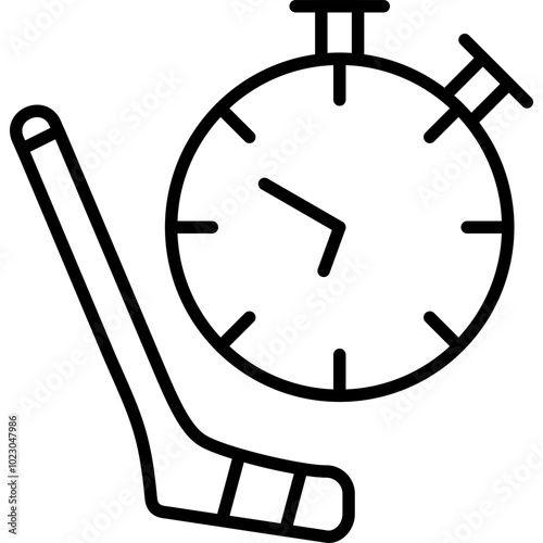 Canvas Print Stopwatch Icon