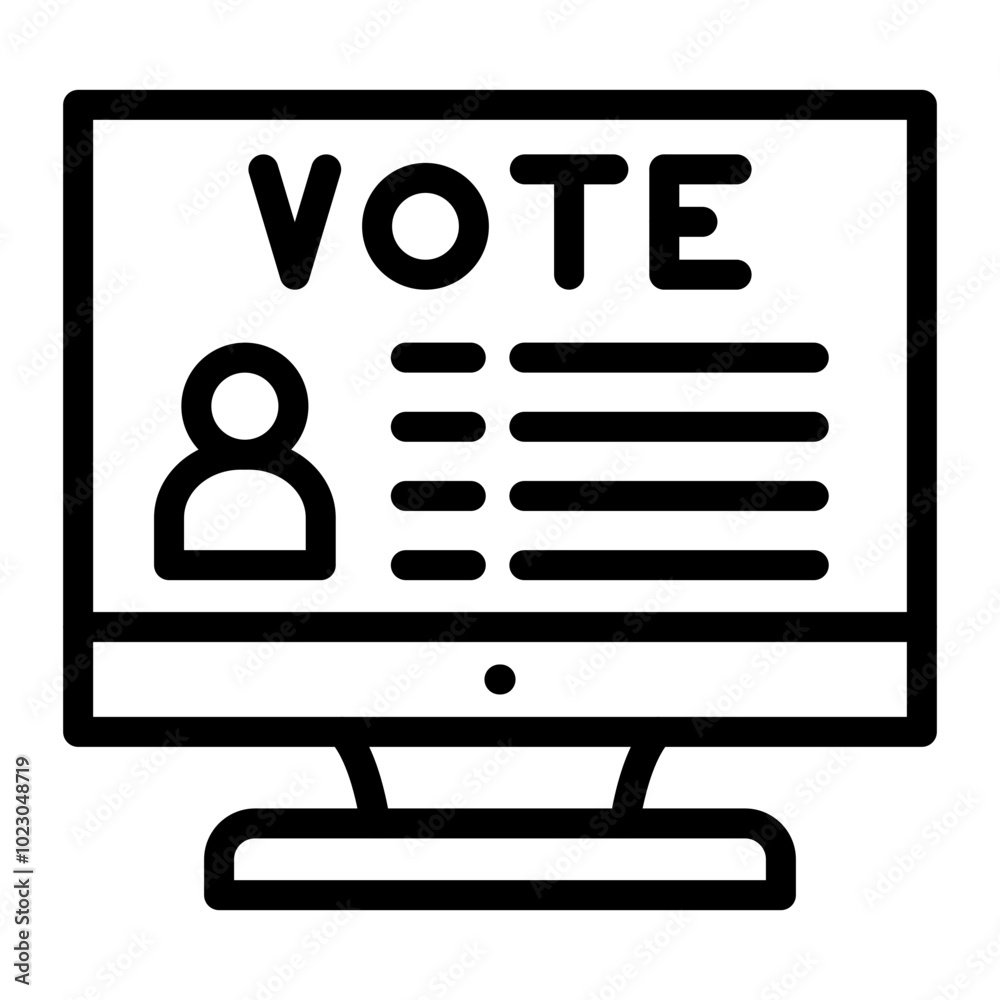 Election Display Vector Design Icon Style Election Display Vector Design Icon Style