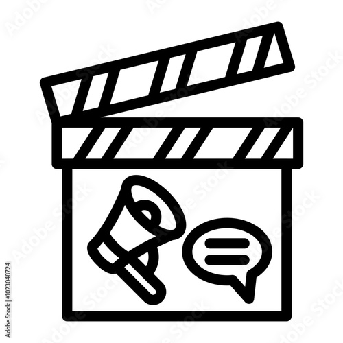 Campaign Film Vector Design Icon Style