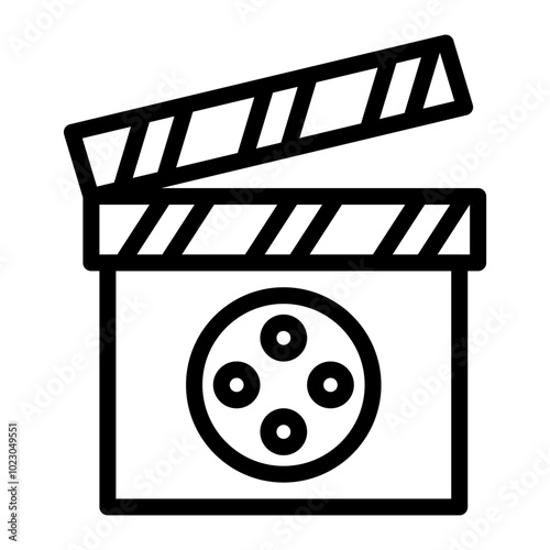 Documentary Film Vector Design Icon Style