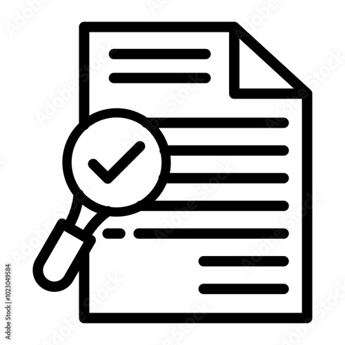 Fact Check Vector Design Icon Style
