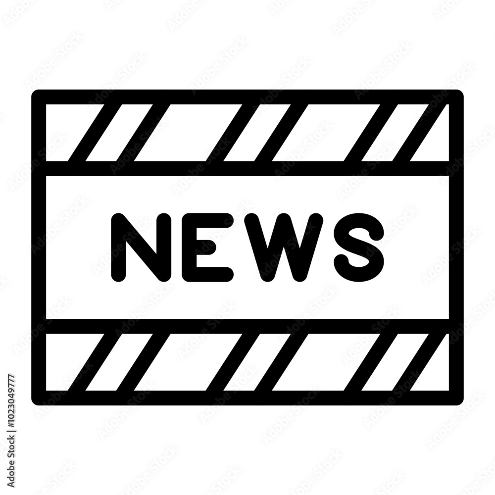 Obraz premium Newsreel Vector Design Icon Style