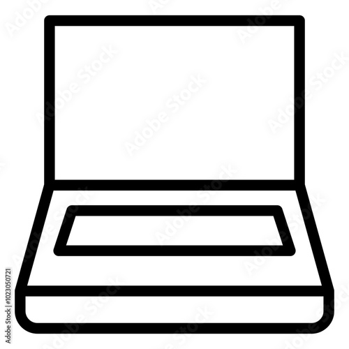 Journalism Laptop Vector Design Icon Style