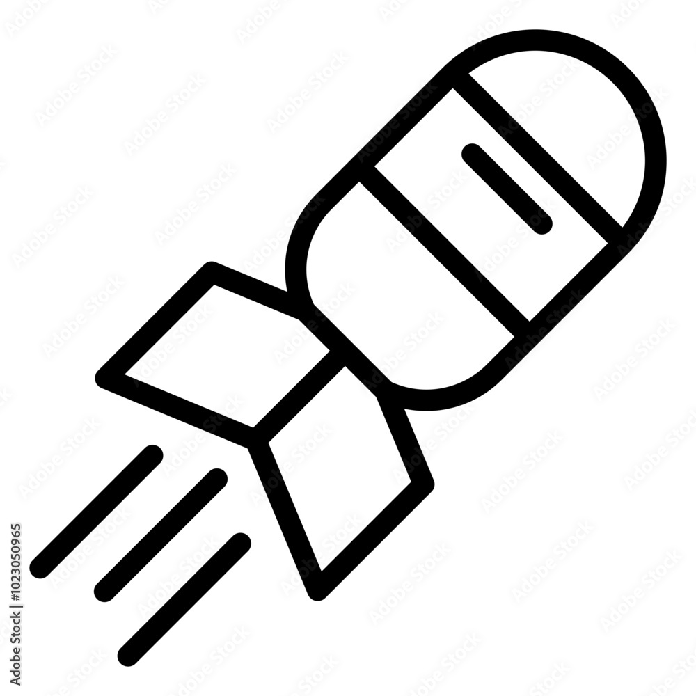 Nuclear Bomb Vector Design Icon Style Nuclear Bomb Vector Design Icon Style
