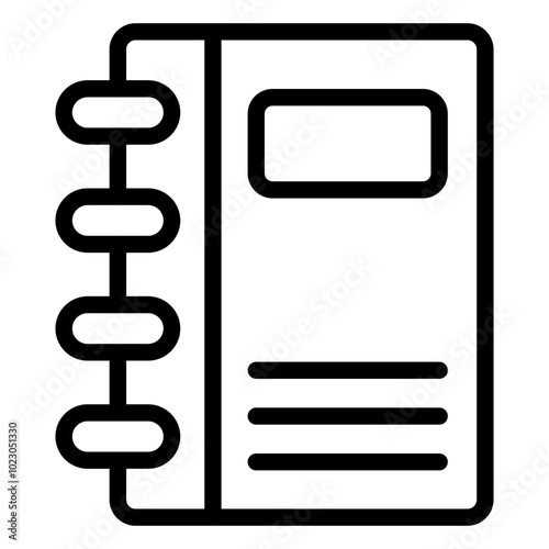 Diary Vector Design Icon Style