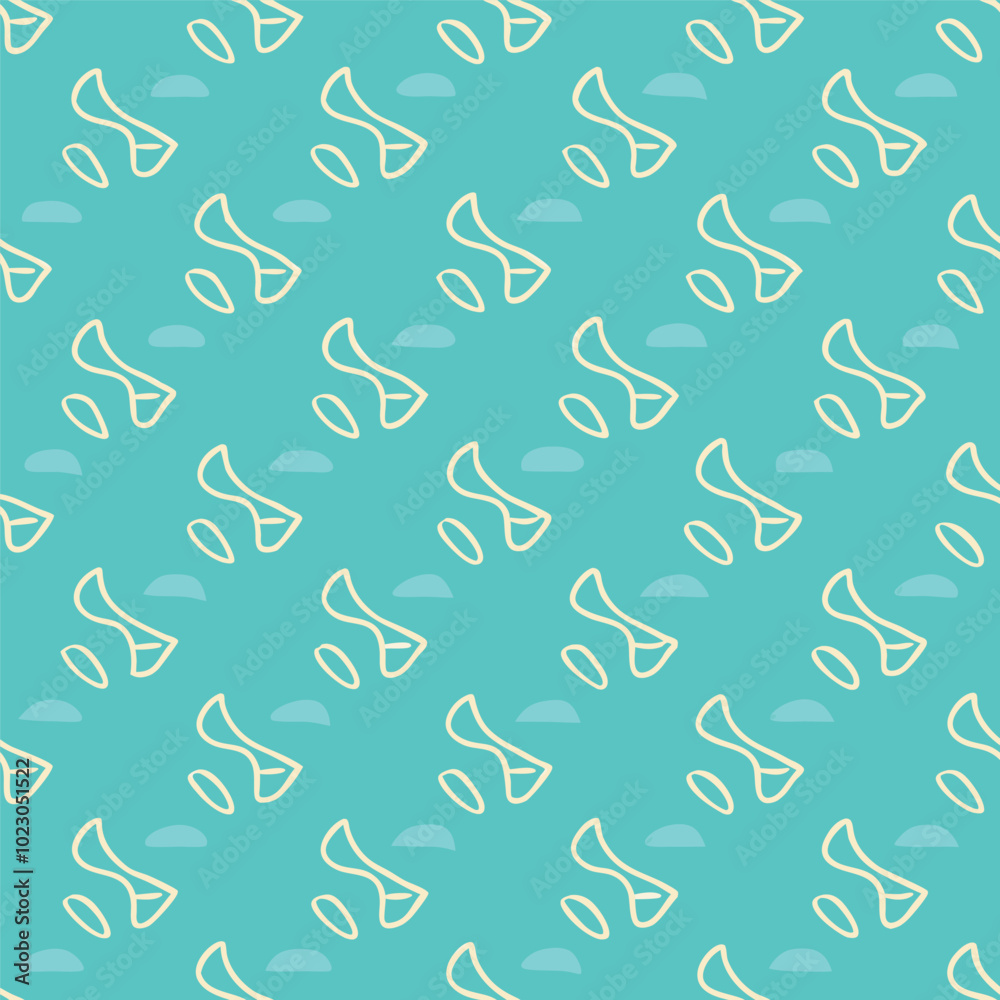 Seamless partern with simple striught line art