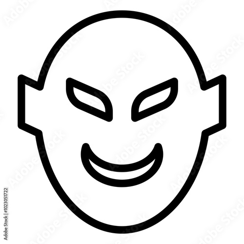 Villain Vector Design Icon Style