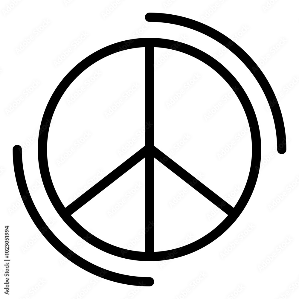 Peace Vector Design Icon Style Peace Vector Design Icon Style