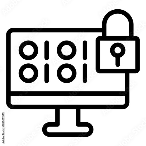 Decryption Vector Design Icon Style