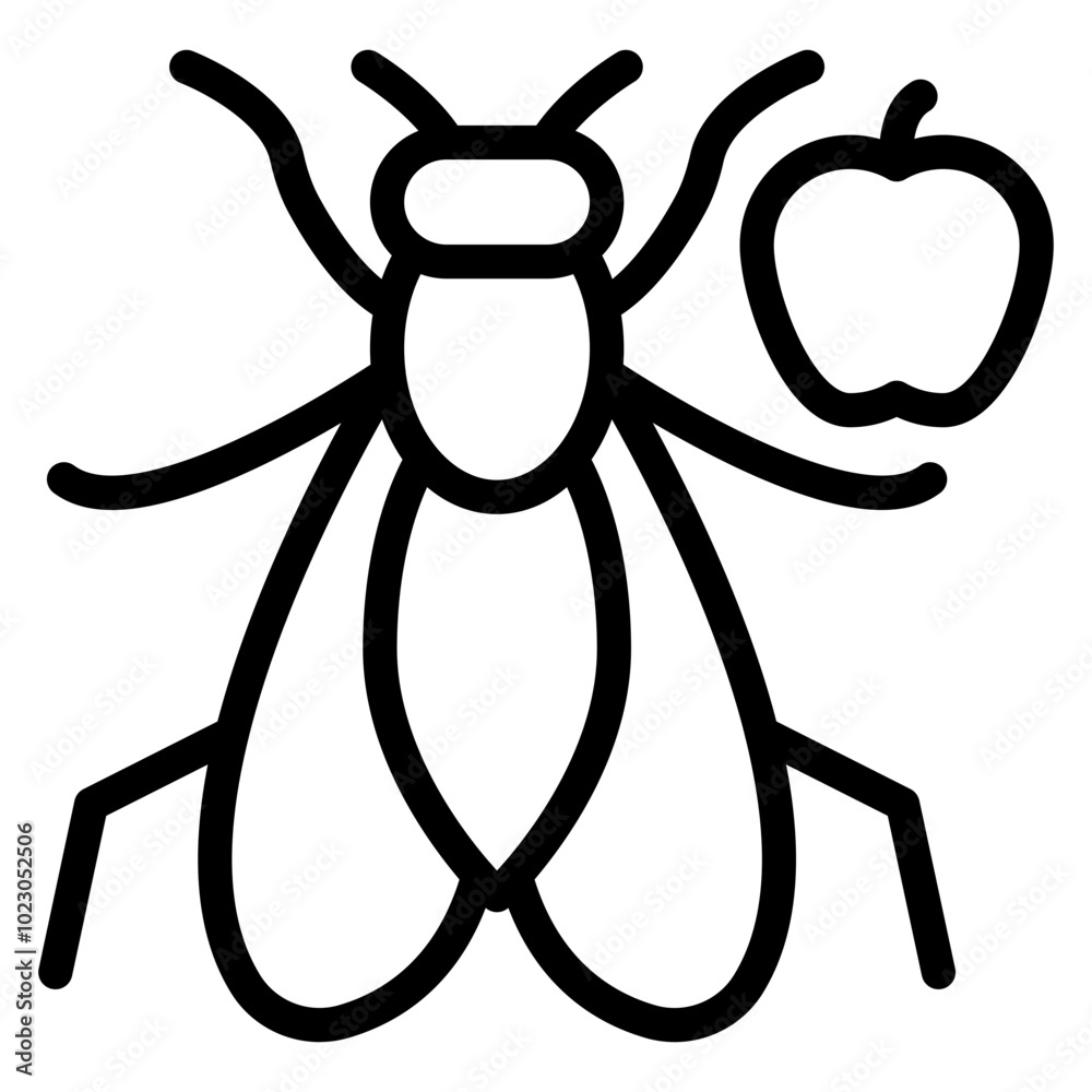Fruit Fly Trap Vector Design Icon Style