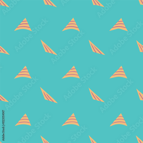 Seamless partern with simple striught line art photo