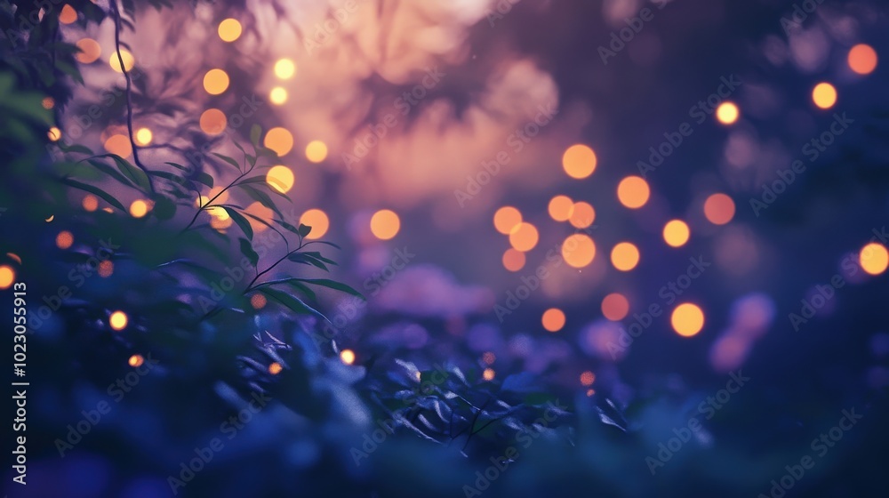 Soft-focus bokeh lights outdoors, offering a magical and enchanting atmosphere with gently glowing orbs Soft-focus bokeh lights outdoors, offering a magical and enchanting atmosphere with gently glowing orbs